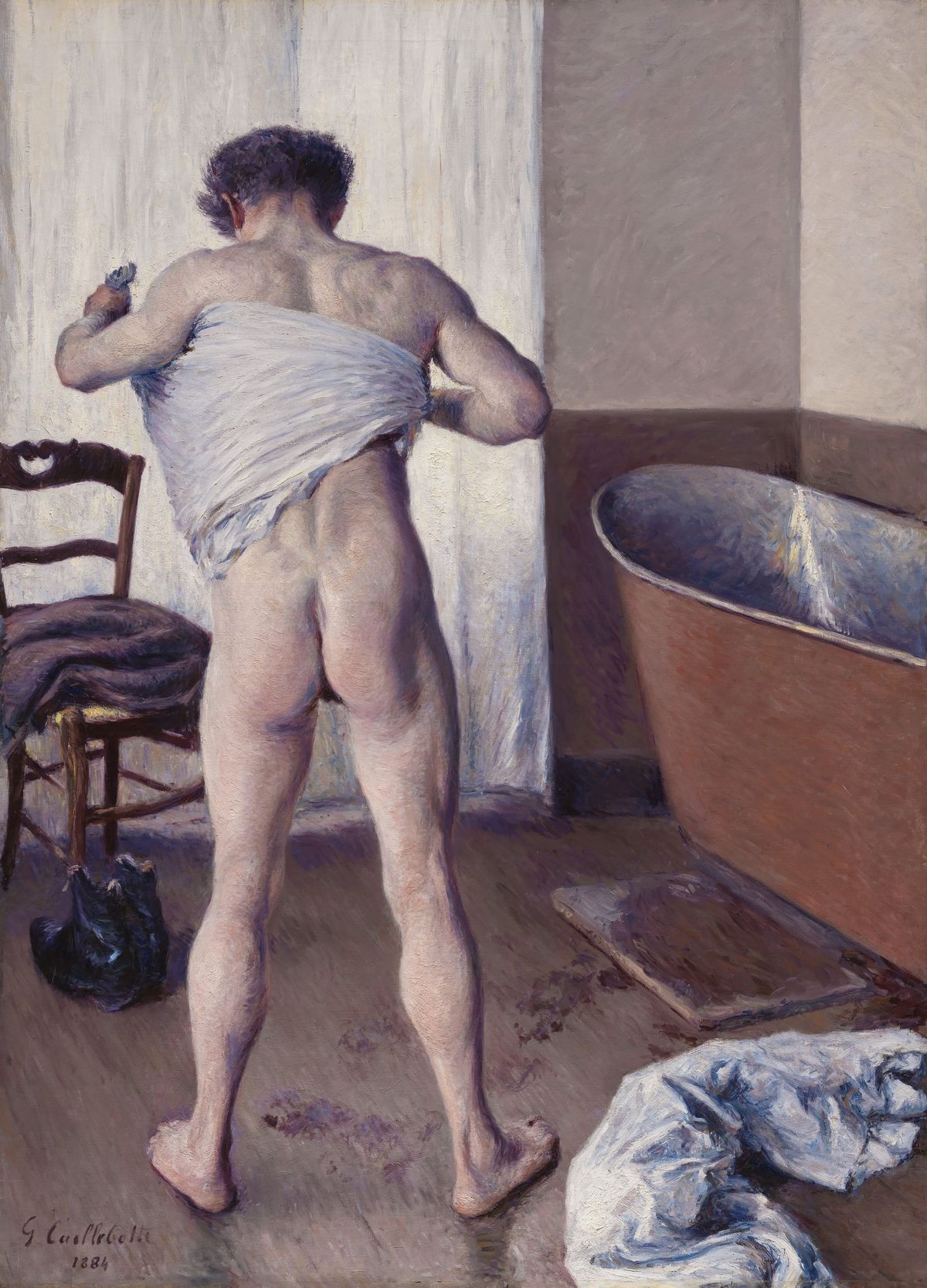 목욕하는 남자 Man at His Bath