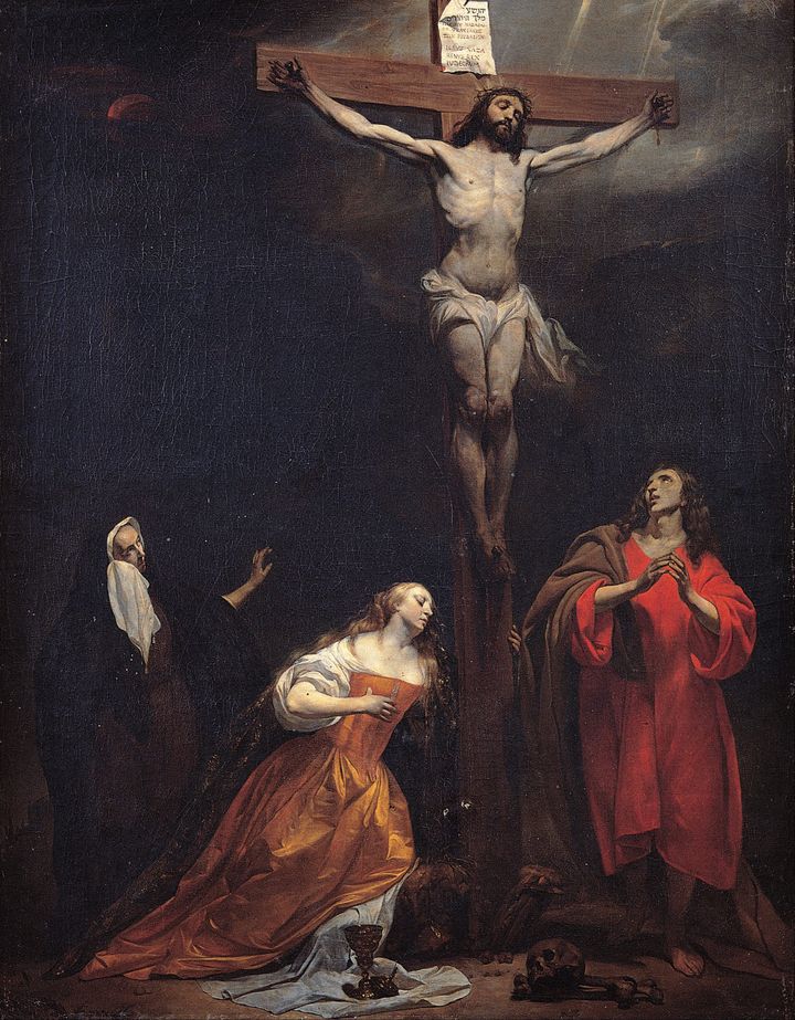 칠흑 같은 어둠 속 골고다의 십자가와 거룩한 희생의 비가, 십자가 책형 Crucifixion