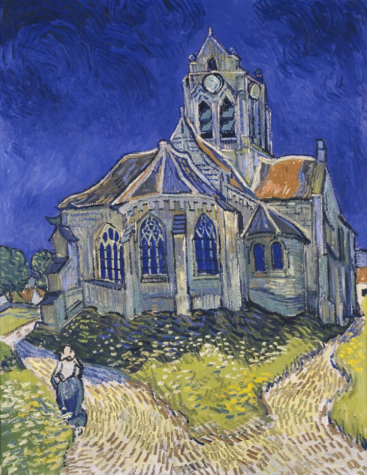 일렁이는 푸른 어둠 속에 갇힌 화가의 신앙과 고독, 오베르의 교회 The Church at Auvers