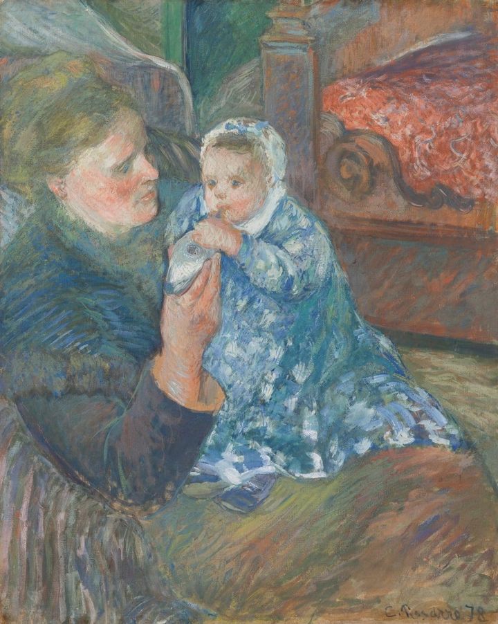 쥘리 피사로와 그녀의 아들 뤼도비크-뤼돌프, 일명 로도 (Julie Pissarro et son fils Ludovic-Rodolphe dit Rodo, 1878)