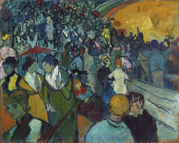 환호와 열기 속 아를의 군중, 아를의 원형경기장 The Arena at Arles