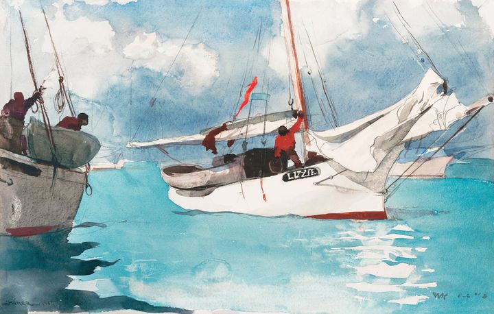 산호초의 범선 리지호 (바하마의 해면 채취선) - Sloop, Nassau / Sponge Fishing, Nassau