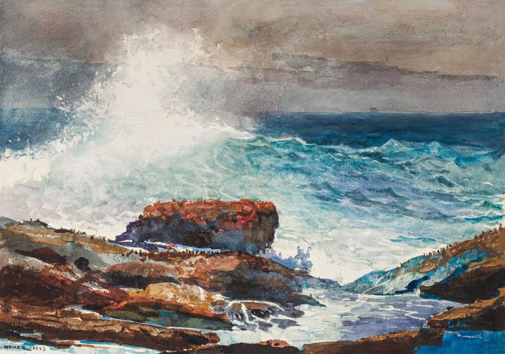 부서지는 파도 (메인 해안의 암초와 파도) - Breaking Wave, Prout's Neck / The Wave