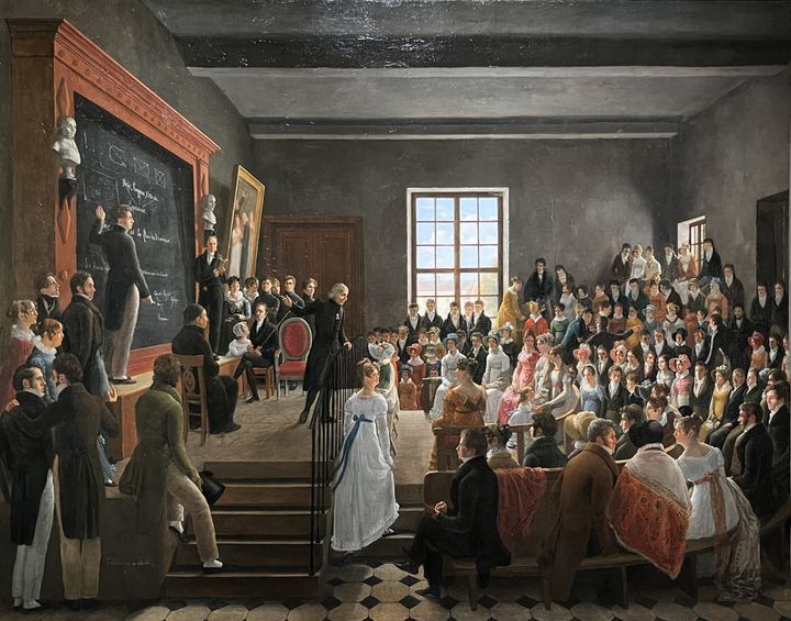 파리 왕립 청각장애인 학교의 공개 수업 - Class at the Institution Royale des Sourds-Muets de Paris
