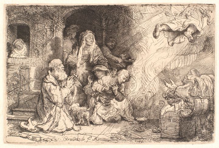 토비트 가족에게서 떠나는 천사 라파엘 (The Angel Departing from the Family of Tobias)