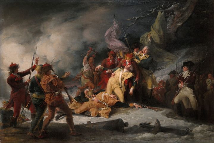 퀘벡 공격에서 몽고메리 장군의 죽음, 1775년 12월 31일 (The Death of General Montgomery in the Attack on Quebec, December 31, 1775)