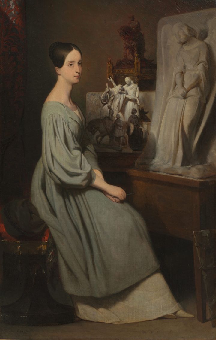 아틀리에에 있는 마리 도를레앙 공주 (Princess Marie d'Orléans in her Studio)