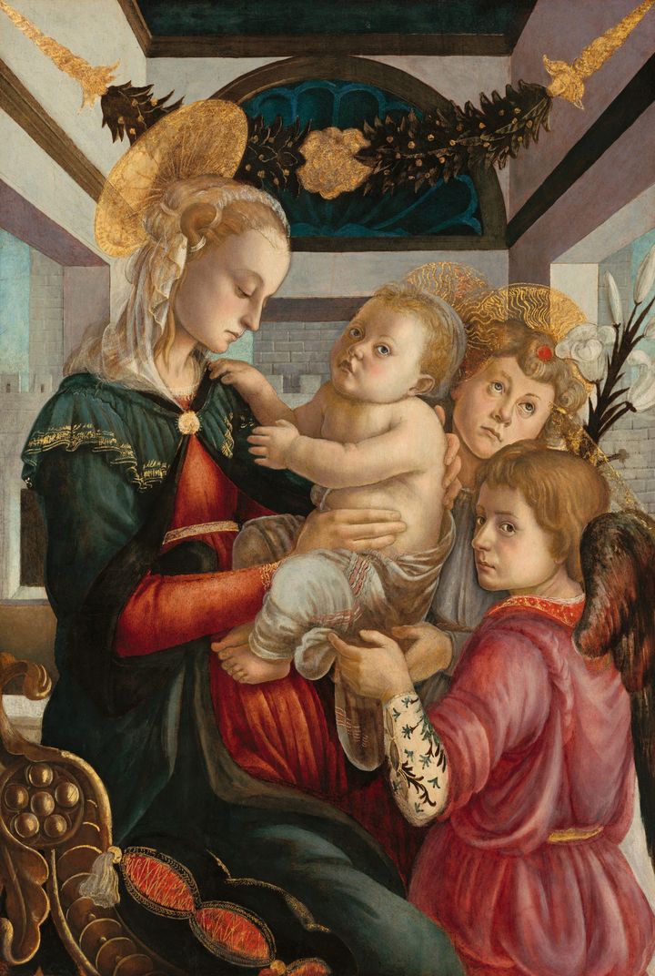 마돈나와 아기 예수, 그리고 두 천사 (Madonna and Child with Two Angels)