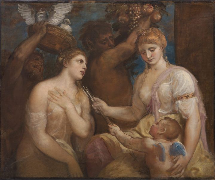 비너스와 쿠피도, 그리고 사티로스들 Venus with Cupid and Satyrs