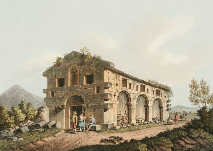카타니아 근처의 고대 건축물 유적 (An Ancient Building near Catania)