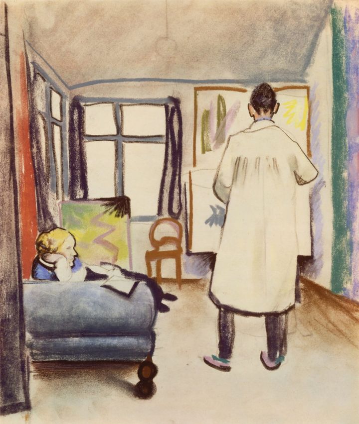 작업실의 마리아와 프란츠 마르크 (Maria und Franz Marc im Atelier)