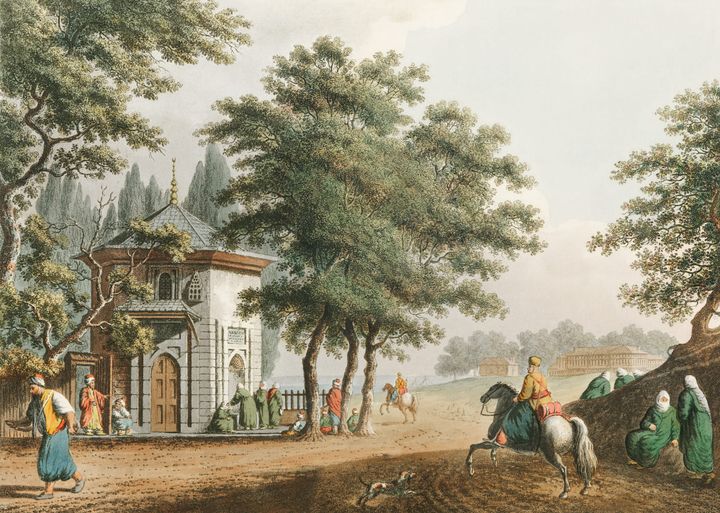 이스탄불 근처의 샘터(세빌) 전경 (A Fountain near Constantinople)