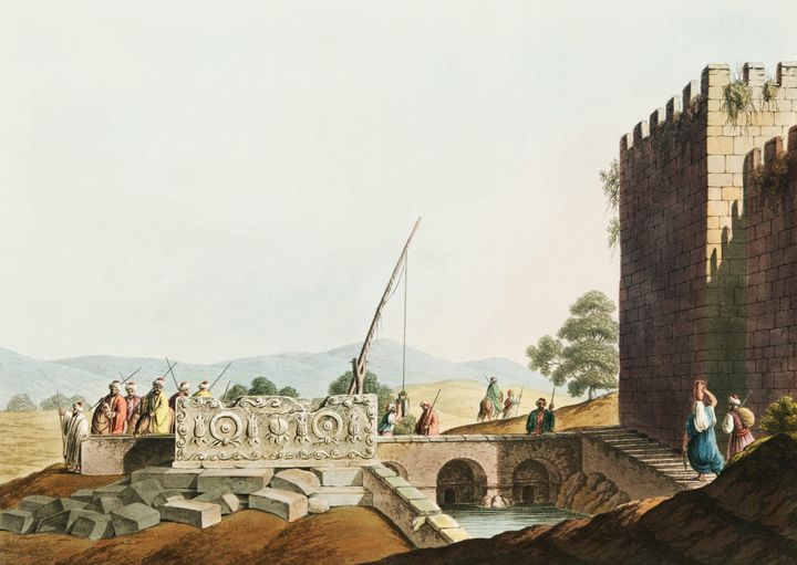 예루살렘 성벽 근처의 시온 우물 (The Pool of Siloam, or Fountain of Sion, Near Jerusalem)