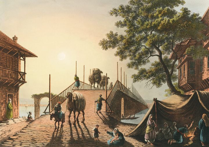 코린토스 근처의 다리와 카라반 (A Bridge near Corinth)