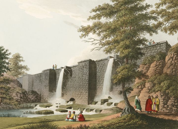 콘스탄티노플 근처의 제방 전경 (A Dam, or Bend, near Constantinople)