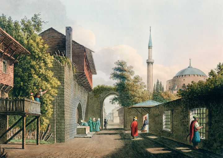 코린토스의 모스크와 인근 거리 (Mosque and Street in Corinth)