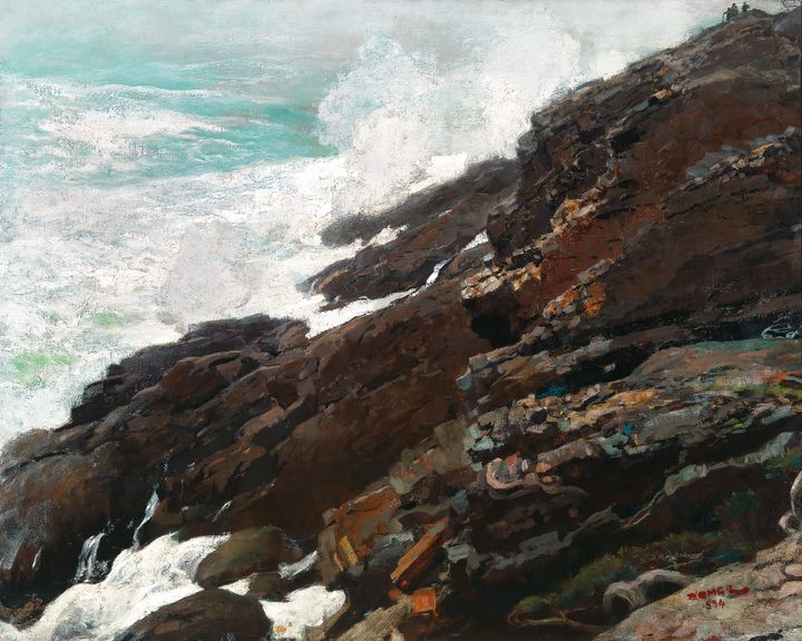 폭풍우 치는 절벽 (높은 파도) - High Cliff, Coast of Maine