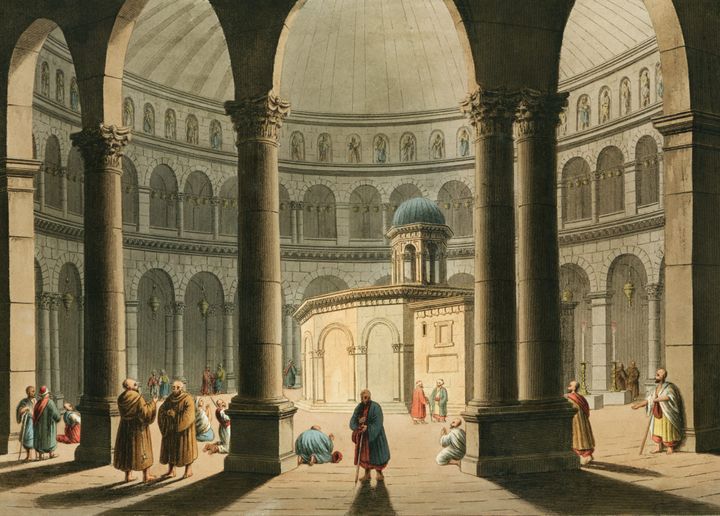 예루살렘 성묘 교회 내부 전경 (Interior of the Church of the Holy Sepulchre, Jerusalem)