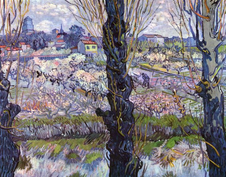 꽃피는 과수원과 아를의 풍경 - View of Arles, Flowering Orchards