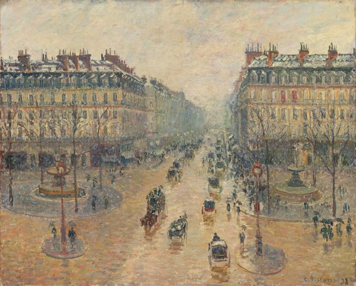 오페라 대도의 아침, 눈 효과 - Avenue de l'Opéra, Morning, Snow Effect