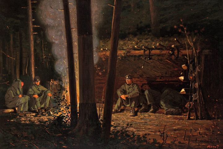 야영지의 모닥불 (전선의 밤) - Campfire / The Bivouac Fire