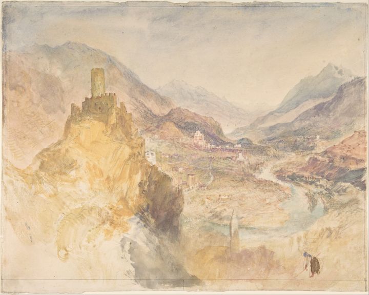 아오스타 계곡의 샤텔 아르장 (Châtel-Argent, Val d'Aosta, c. 1836)