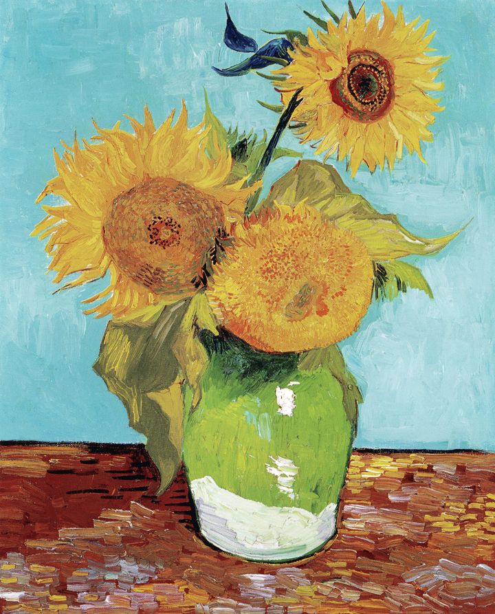 해바라기 (세 송이 해바라기) - Three Sunflowers in a Vase (Sunflowers)