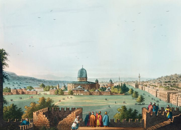 예루살렘의 솔로몬 성전 전경 (View of the Mosque of Omar, or Temple of Solomon, at Jerusalem)