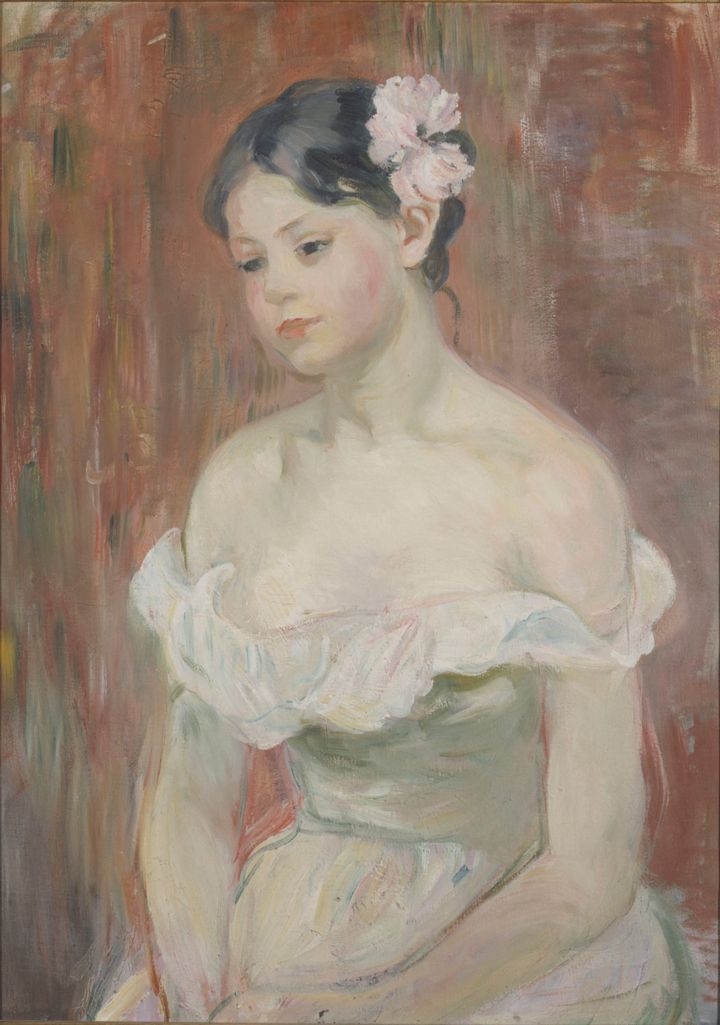 머리에 장미를 꽂은 젊은 여인(Young Woman with a Rose in Her Hair )