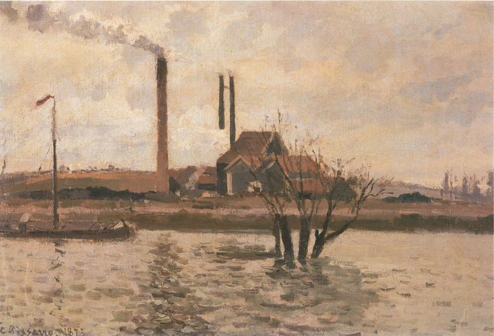 우아즈강의 범람, 퐁투아즈 - The Flood of the Oise, Pontoise