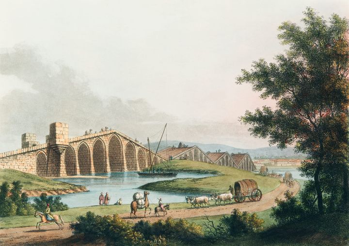 코린토스 근처의 다리 전경 (A Bridge near Corinth)