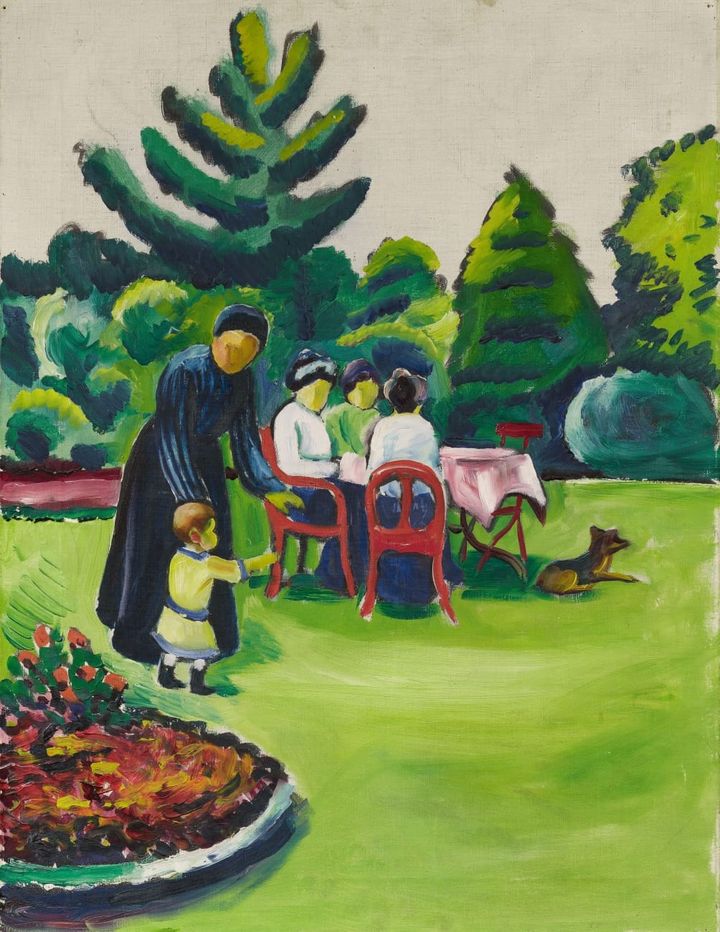 정원에서 즐기는 커피 시간 (Kaffeetafel im Garten / Coffee Table in the Garden)
