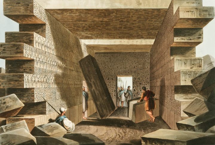 카라마니아 고대 묘지 내부 (Sepulchral Chamber in Karamania)