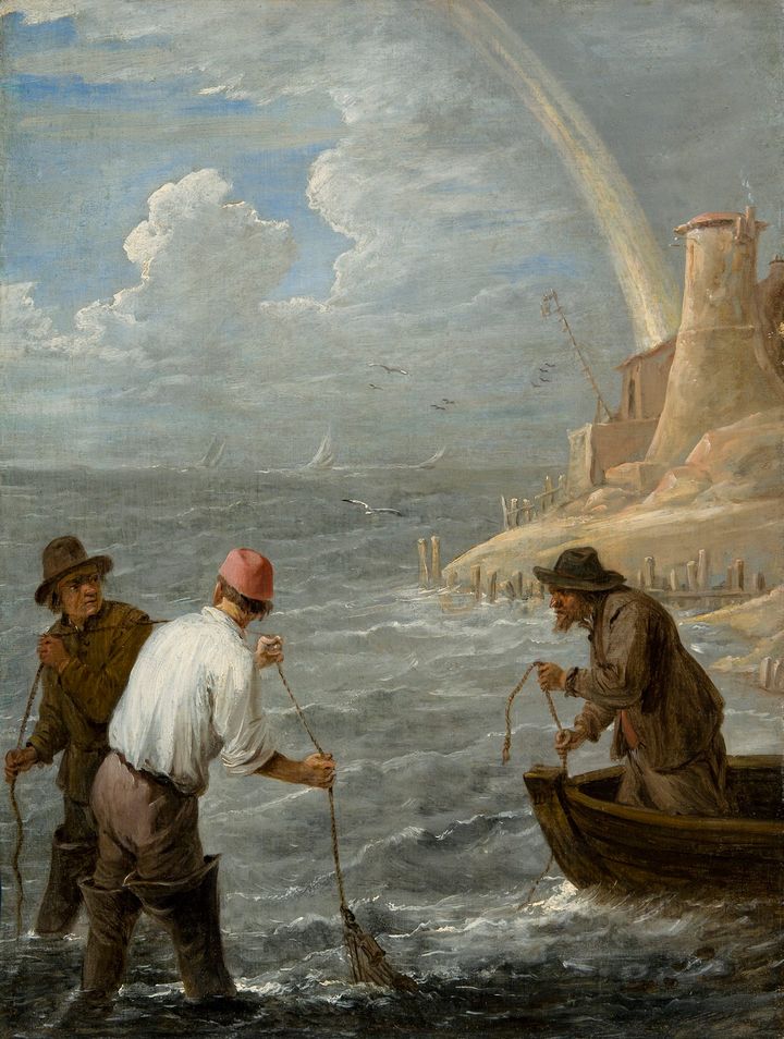 그물을 던지는 세 명의 어부 Three Fishermen Casting their Nets