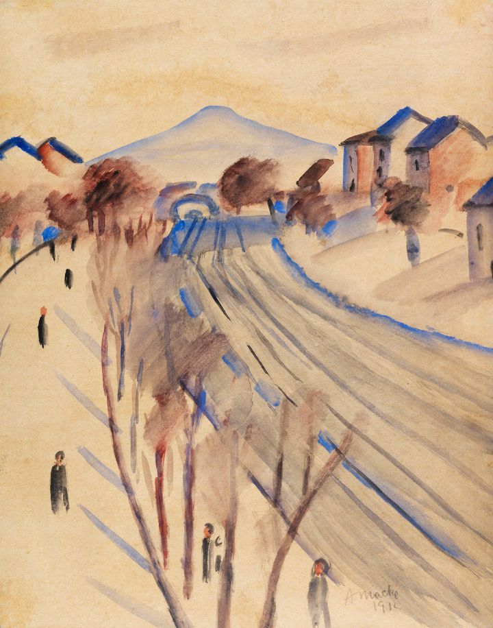 철도 선로가 있는 욀베르크 II (Ölberg mit Bahngleisen II / Ölberg with Railway Tracks II)