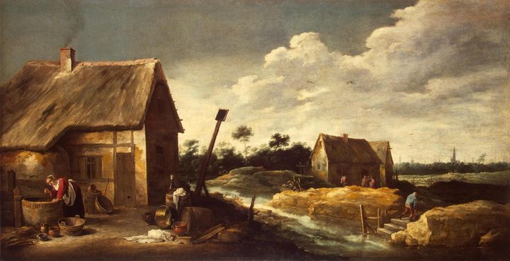 우물가의 하녀가 있는 풍경 Landscape with a Maid at the Well
