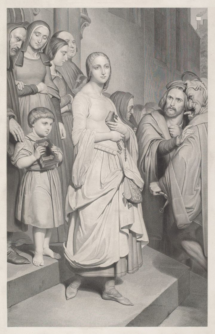 교회를 나오는 마르가리테 (Marguerite sortant de l'église)
