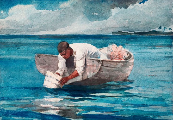 스펀지 채취 어부, 바하마 - Sponge Fishing, Bahamas