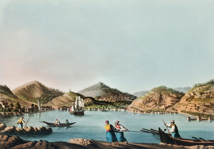 카라마니아의 카코모 항구 (The Harbour of Cacamo in Karamania)
