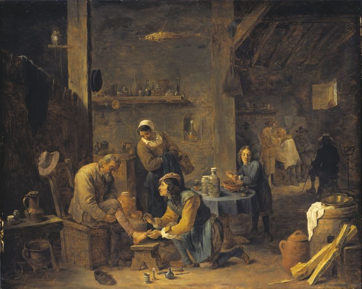 환자를 진료하는 마을 의사 Village Doctor visiting a Patient
