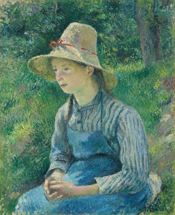 밀짚모자를 쓴 시골 소녀 - Peasant Girl with a Straw Hat