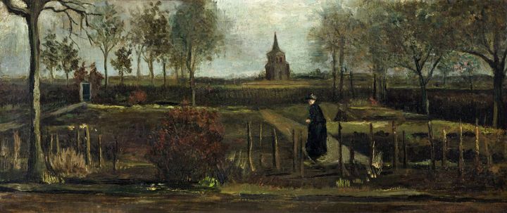 봄날 뉘넌의 목사관 정원 - The Parsonage Garden at Nuenen in Spring (Spring Garden)