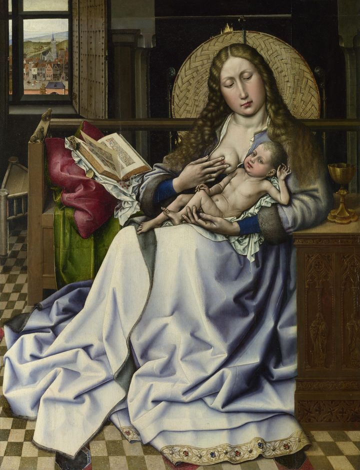 난로 가리개 앞의 성모자 - The Virgin and Child before a Firescreen