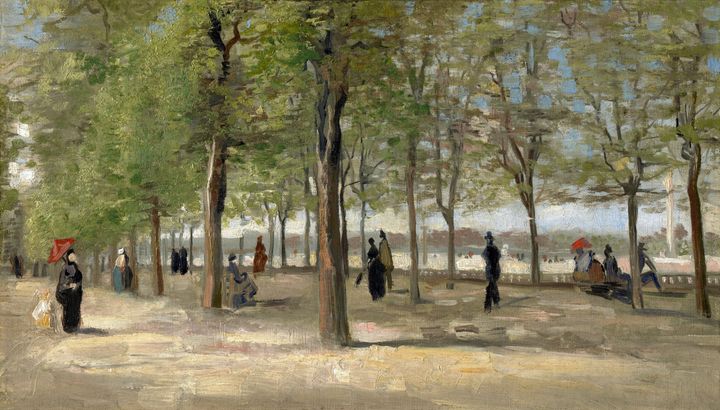 뤽상부르 공원의 오솔길 - A Lane in the Jardin du Luxembourg (Lane in the Luxembourg Gardens)