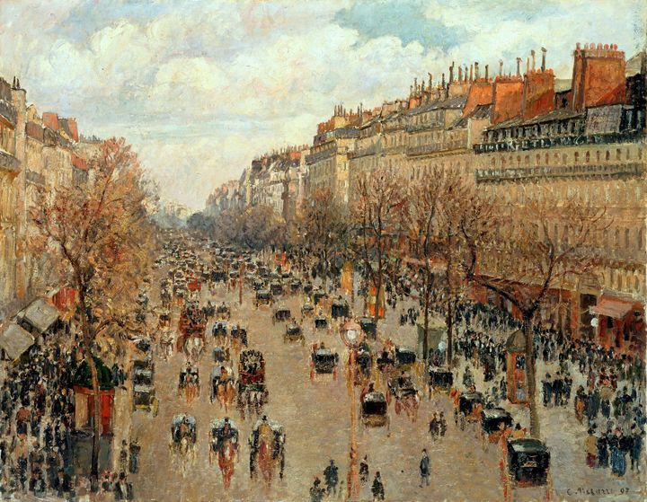 파리의 몽마르트르 대도 - Boulevard Montmartre in Paris