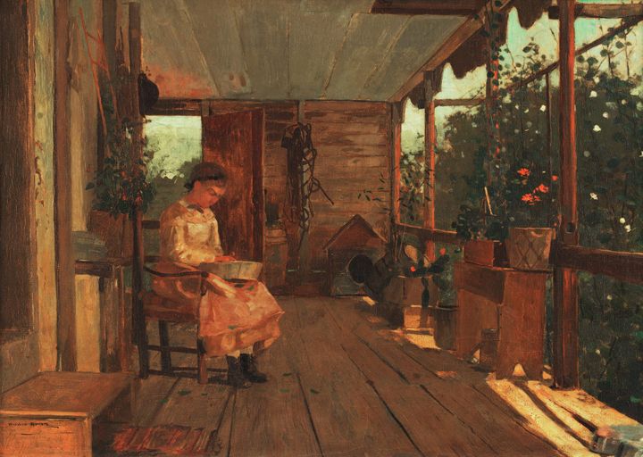 현관 발코니에서의 일상 - On the Porch (The Mill Girl)