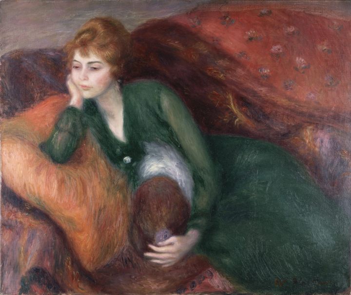 녹색 드레스를 입은 여인 (The Green Dress / Woman in a Green Dress, c. 1915)