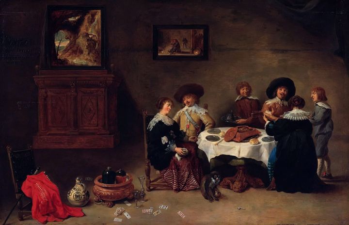 식사를 즐기는 귀족 일행 A Company at a Meal
