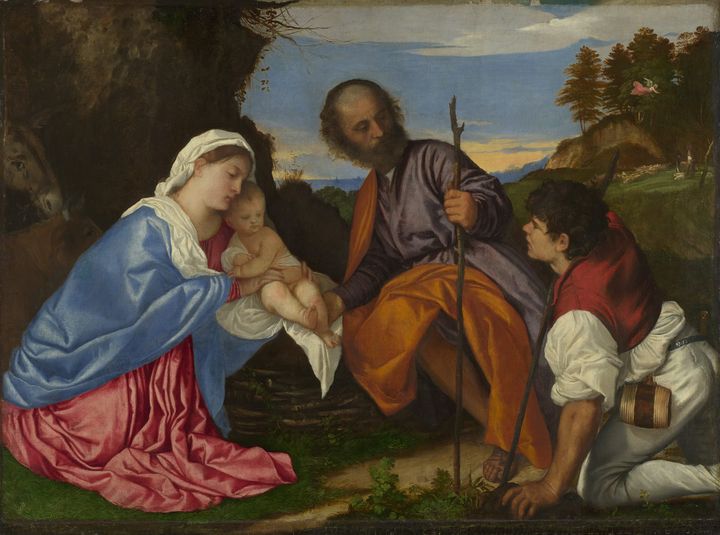 목자와 함께 있는 성가족 The Holy Family with a Shepherd