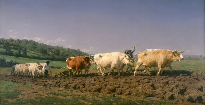 니베르네에서의 밭갈기 (Plowing in the Nivernais)